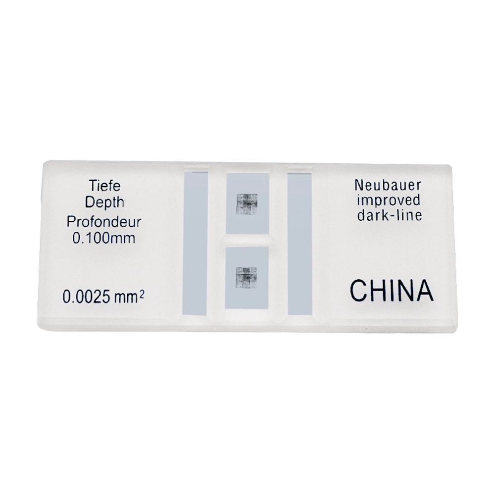 Qiujing facile à lire les diapositives de chambre de comptage de cellules de ligne sombre de comptage précis