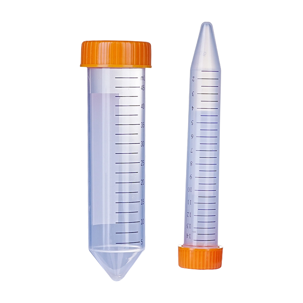 Qiujing – collecte d'échantillons biologiques à paroi intérieure lisse, matériau USP-6 PP, Tube à centrifuger à haute transparence