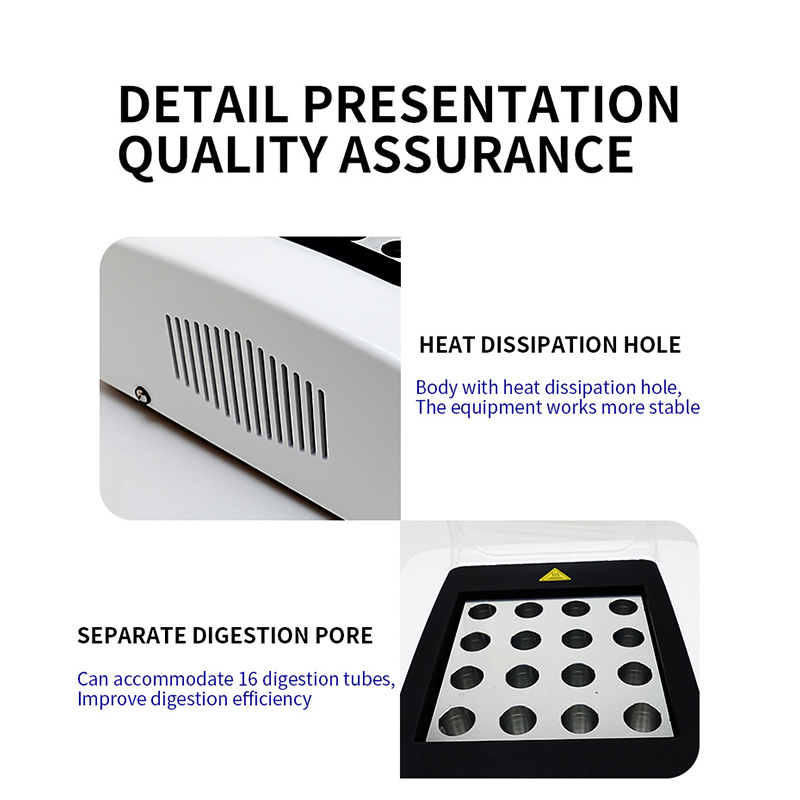Qiujing LCD Température et temps réglables Performance d'isolation de haute précision Digesteur intelligent YKJ-16 Qiujing LCD Température et temps réglables Performance d'isolation de haute précision Digesteur intelligent YKJ-16